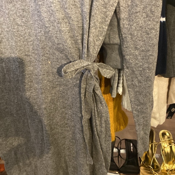 Mango Small Grey Dress With Belt Detailed - Picture 3 of 3